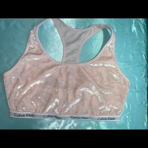 calvin klein velvet bra